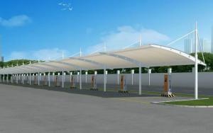 白沙膜结构停车棚