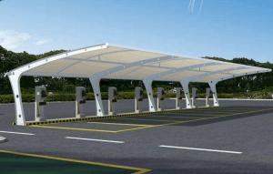 白沙膜结构停车棚